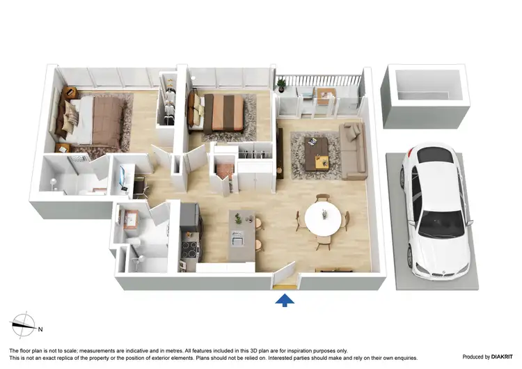 Floorplan of Homely apartment listing, 5010/560 Lonsdale Street, Melbourne VIC 3000