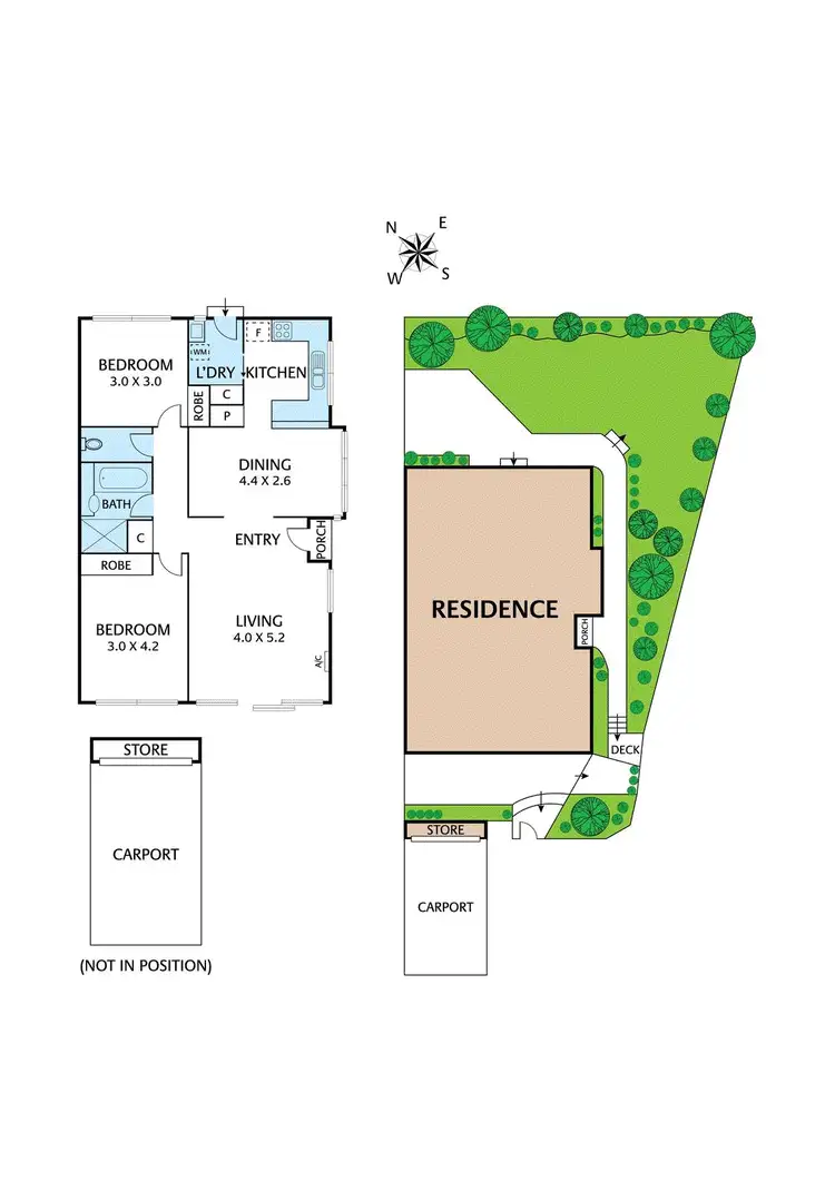 Floorplan of Homely unit listing, 2/6 Main Road, Lower Plenty VIC 3093