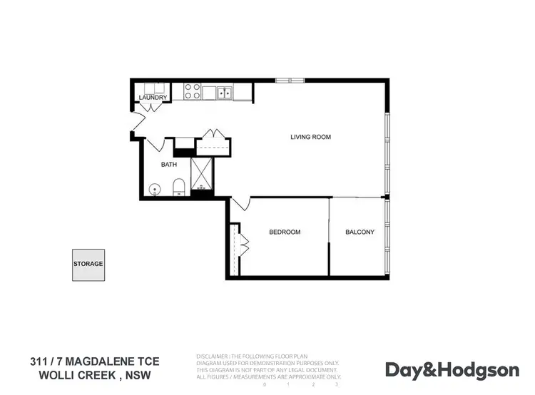 Floorplan of Homely apartment listing, 311/7 Magdalene Terrace, Wolli Creek NSW 2205