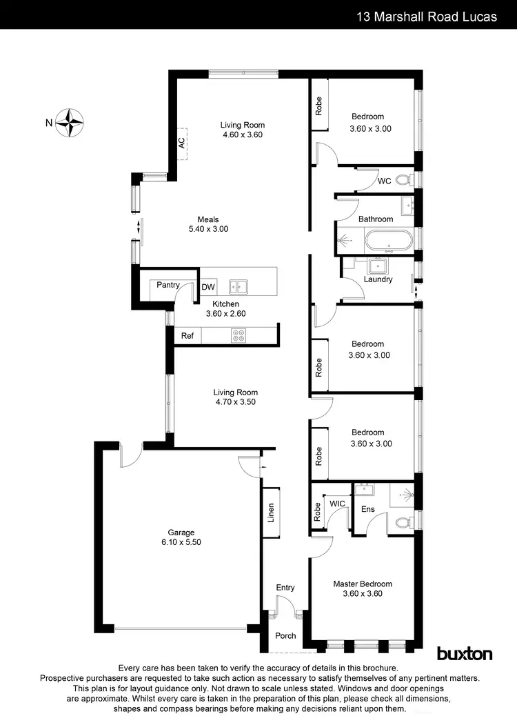 Floorplan of Homely house listing, 13 Marshall Road, Lucas VIC 3350