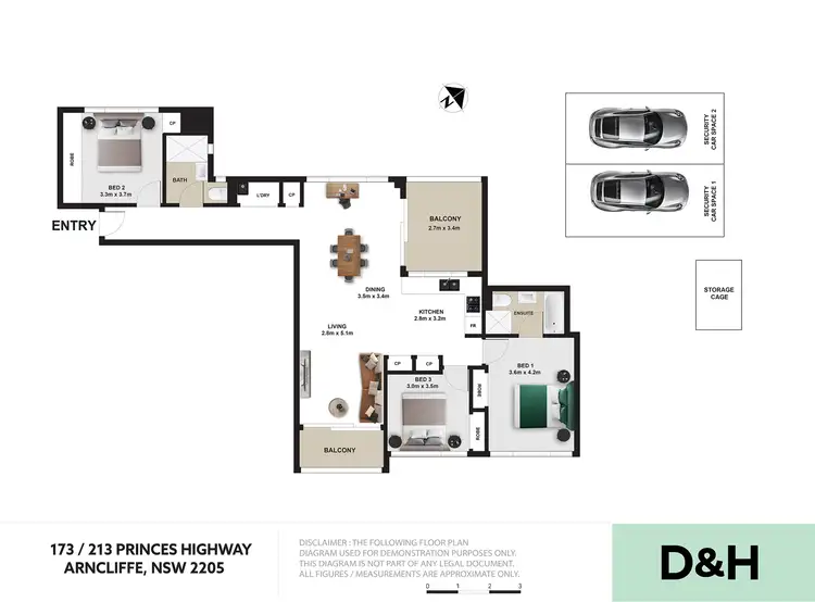 Floorplan of Homely apartment listing, 173/213 Princes Highway, Arncliffe NSW 2205