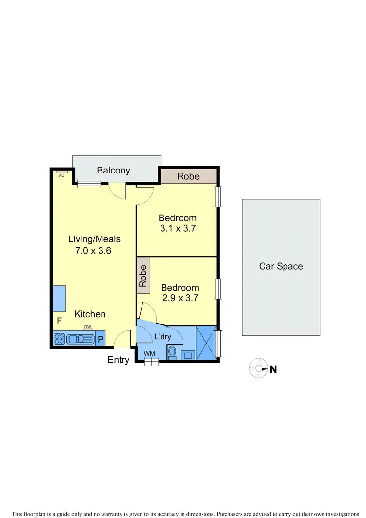 Floorplan of Homely apartment listing, 3/486 Glenferrie Road, Hawthorn VIC 3122