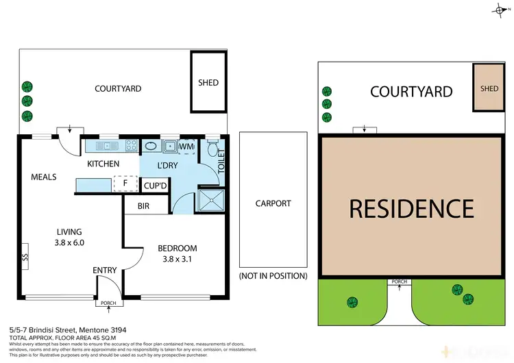 Floorplan of Homely unit listing, 5/5-7 Brindisi Street, Mentone VIC 3194