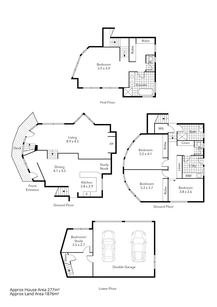 Floorplan of Homely house listing, 44-46 Darriwell Drive, Mount Helen VIC 3350
