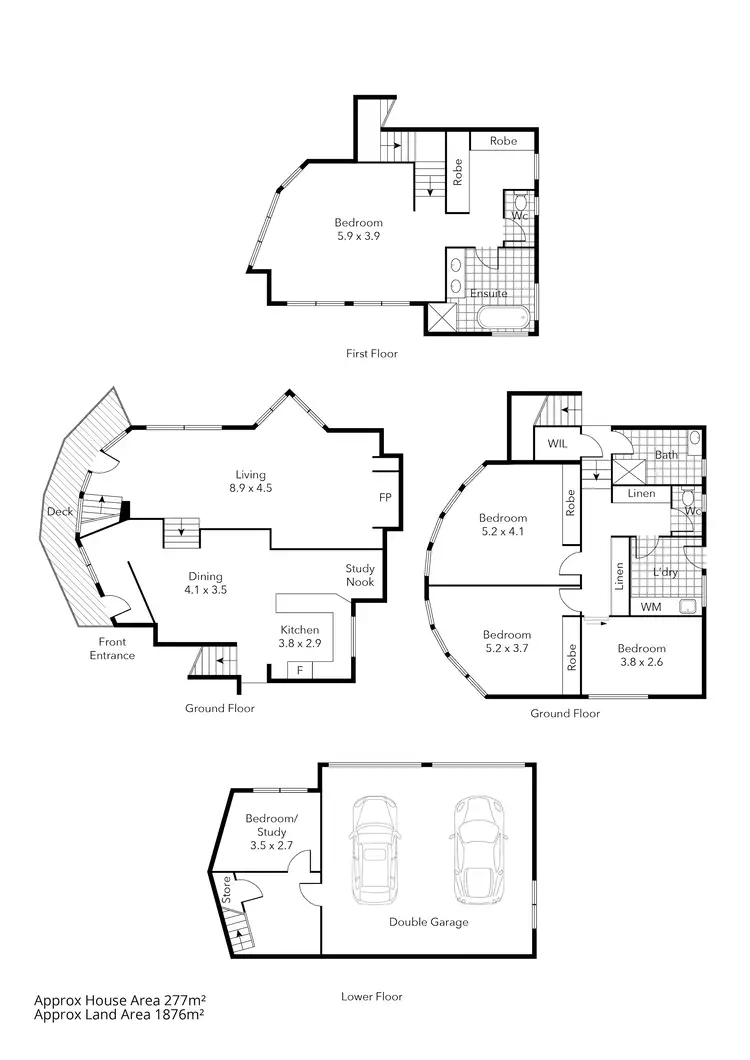 Floorplan of Homely house listing, 44-46 Darriwell Drive, Mount Helen VIC 3350