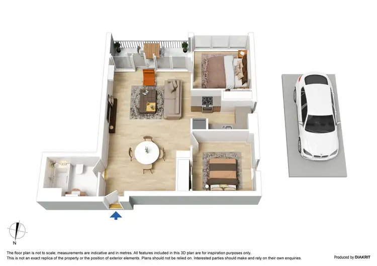 Floorplan of Homely apartment listing, 301/668 Bourke Street, Melbourne VIC 3000
