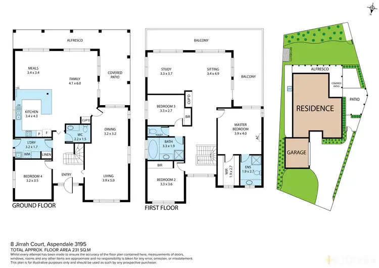 Floorplan of Homely house listing, 8 Jirrah Court, Aspendale VIC 3195