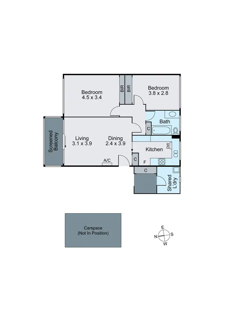 Floorplan of Homely apartment listing, 6/492 Glenferrie Road, Hawthorn VIC 3122