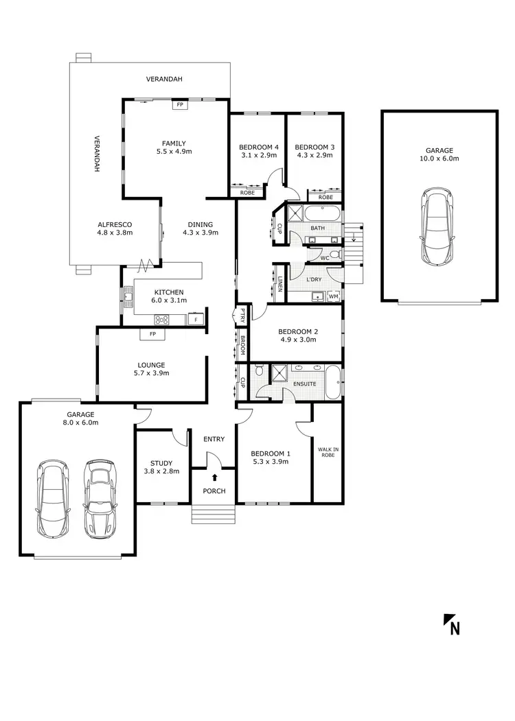 Floorplan of Homely house listing, 6 Commerce Court, Kilmore VIC 3764