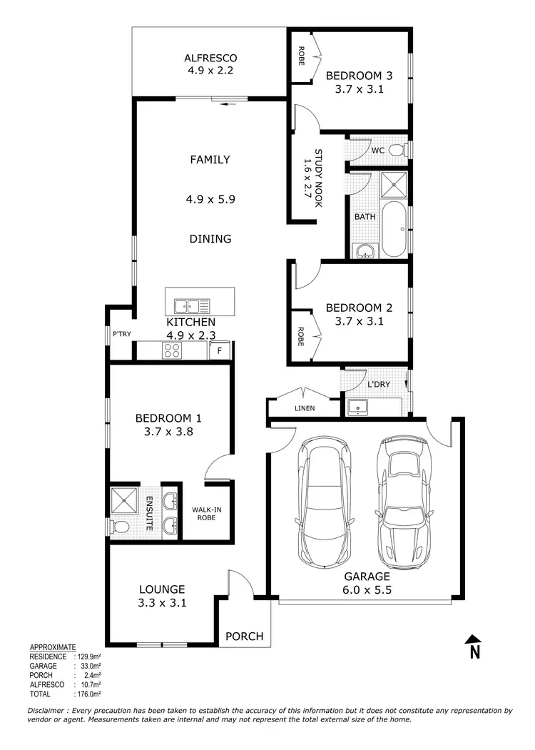 Floorplan of Homely house listing, 20 Horn Court, Kilmore VIC 3764