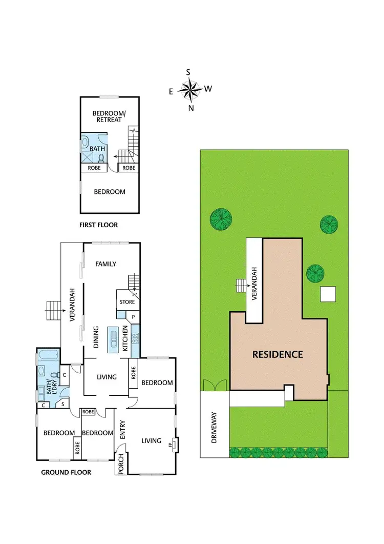 Floorplan of Homely house listing, 13 Flinders Street, Heidelberg Heights VIC 3081