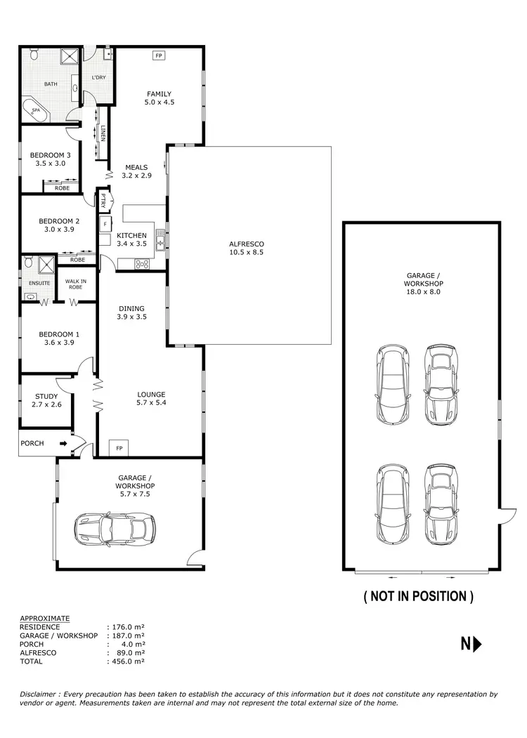 Floorplan of Homely house listing, 127 Graves Street, Kilmore VIC 3764
