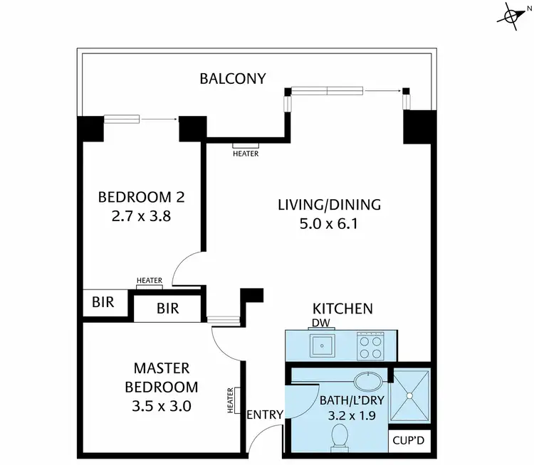 Floorplan of Homely apartment listing, 5/92 Waverley Road, Malvern East VIC 3145