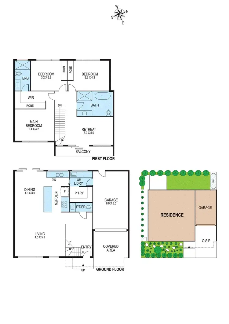 Floorplan of Homely townhouse listing, 19 Blair Street, Bentleigh VIC 3204