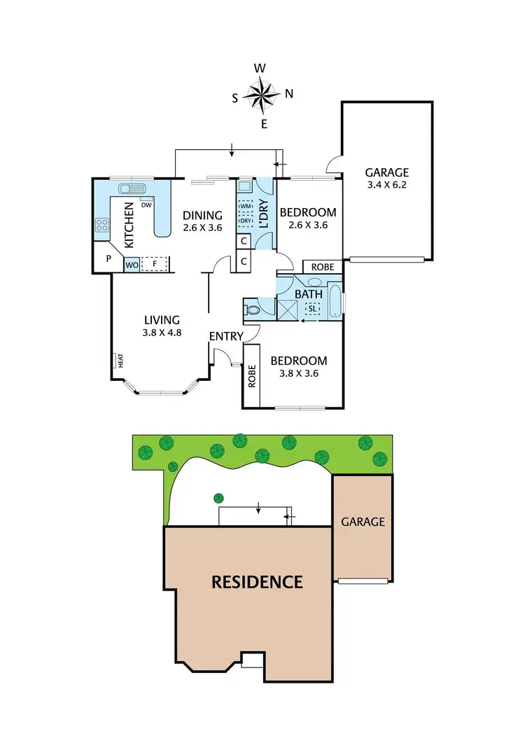 Floorplan of Homely unit listing, 6/32 Drysdale Street, Yallambie VIC 3085