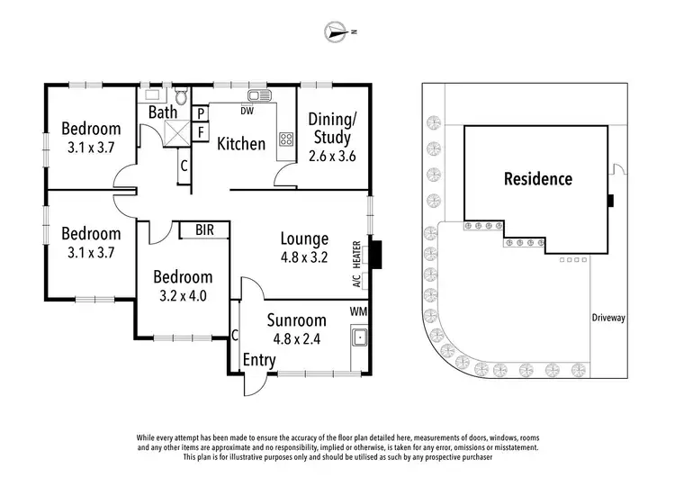 Floorplan of Homely house listing, 1 Shelley Street, Heidelberg Heights VIC 3081