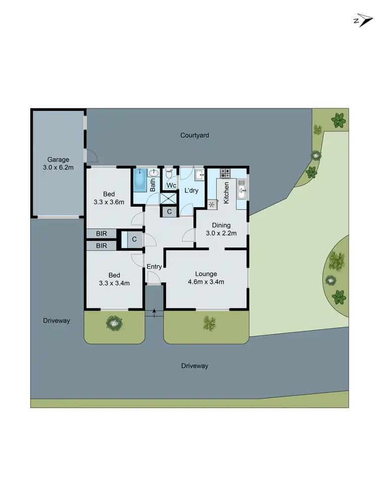 Floorplan of Homely unit listing, 1/40 Bruce Street, Dandenong VIC 3175