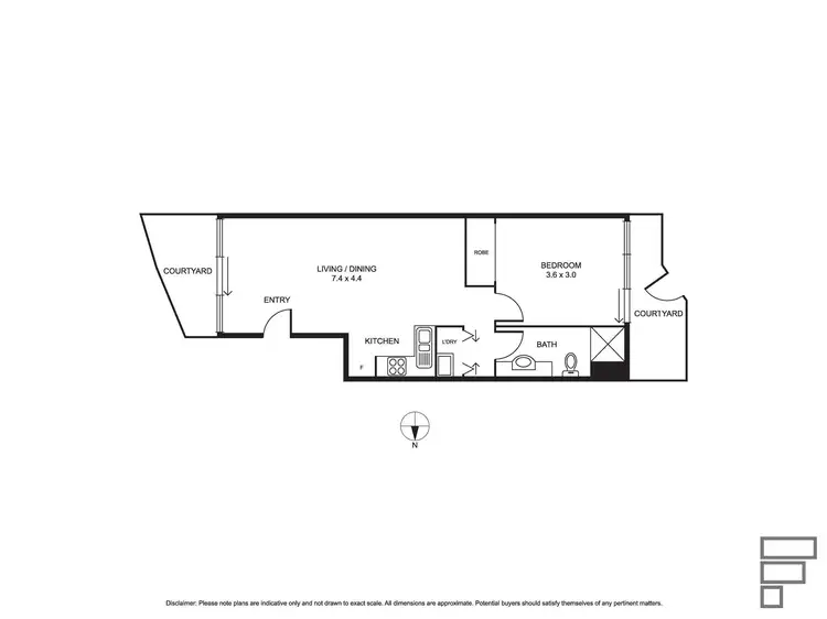 Floorplan of Homely apartment listing, 2/191-193 Lygon Street, Brunswick East VIC 3057