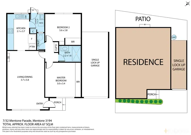 Floorplan of Homely unit listing, 7/32 Mentone Parade, Mentone VIC 3194