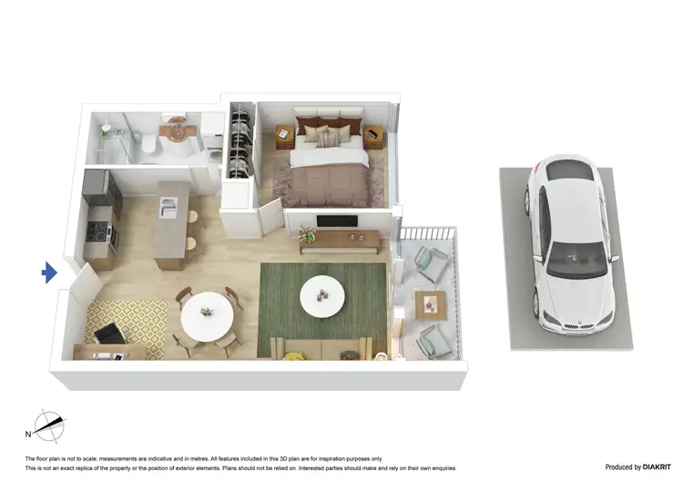 Floorplan of Homely apartment listing, 149/88 Kavanagh Street, Southbank VIC 3006