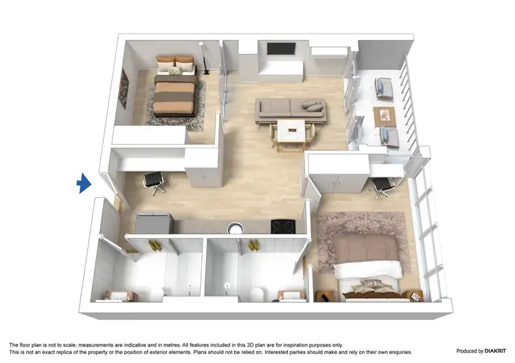 Floorplan of Homely apartment listing, 4710/639 Lonsdale Street, Melbourne VIC 3000