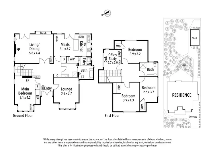 Floorplan of Homely house listing, 8 Thoresby Grove, Ivanhoe VIC 3079