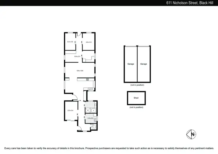 Floorplan of Homely house listing, 611 Nicholson Street, Black Hill VIC 3350