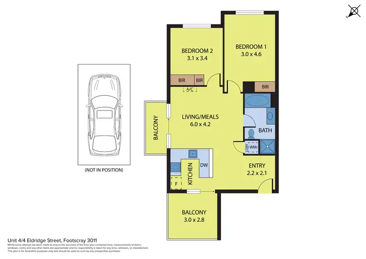 Floorplan of Homely apartment listing, 4/4 Eldridge Street, Footscray VIC 3011