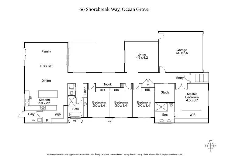 Floorplan of Homely house listing, 66 Shorebreak Way, Ocean Grove VIC 3226