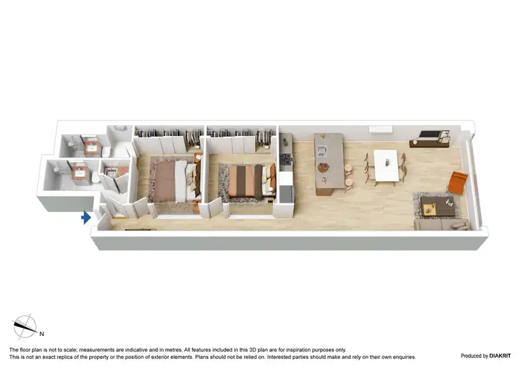 Floorplan of Homely apartment listing, 105/601 Little Collins Street, Melbourne VIC 3000