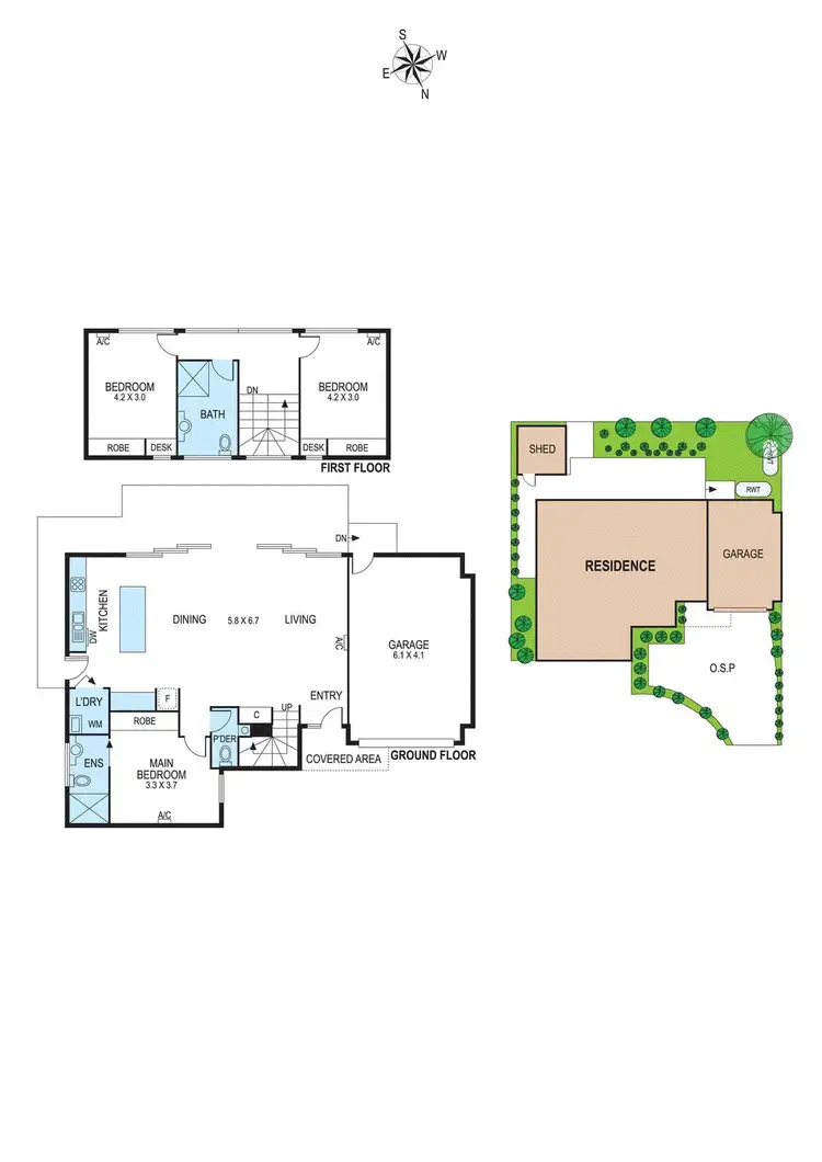 Floorplan of Homely townhouse listing, 2/24 Molden Street, Bentleigh East VIC 3165
