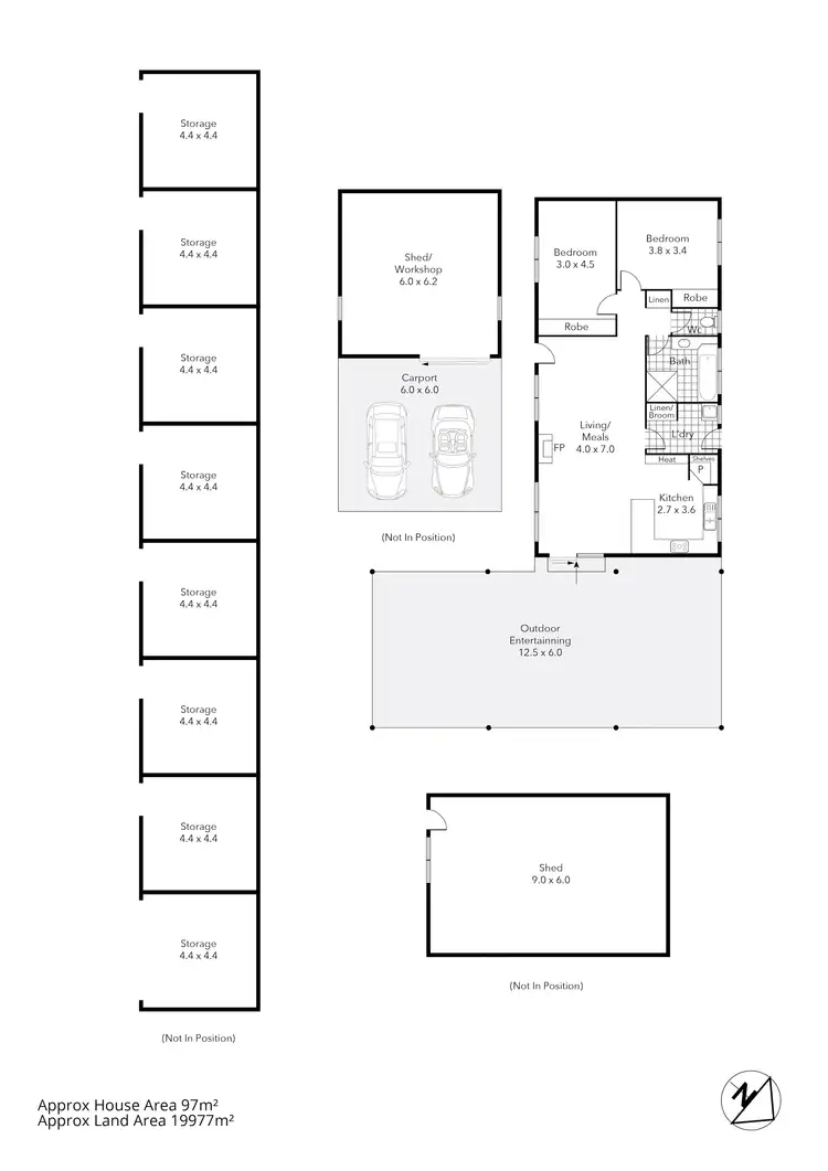 Floorplan of Homely house listing, 160 Fairview Drive, Clunes VIC 3370