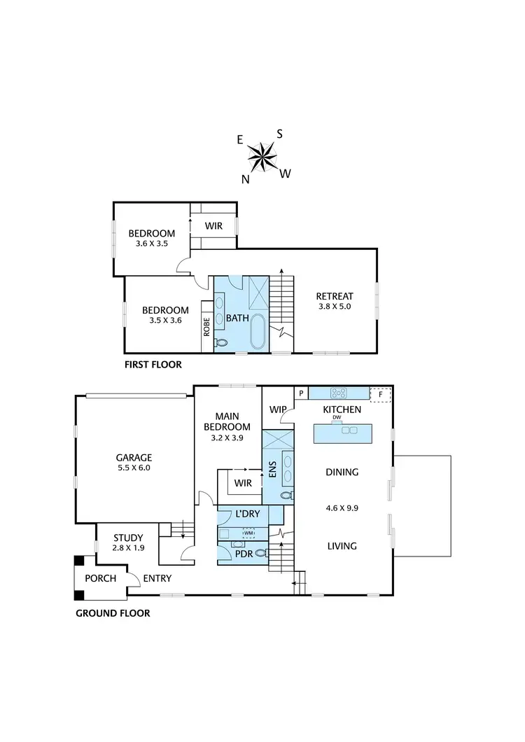Floorplan of Homely townhouse listing, House 3/28 Glenauburn Road, Lower Plenty VIC 3093