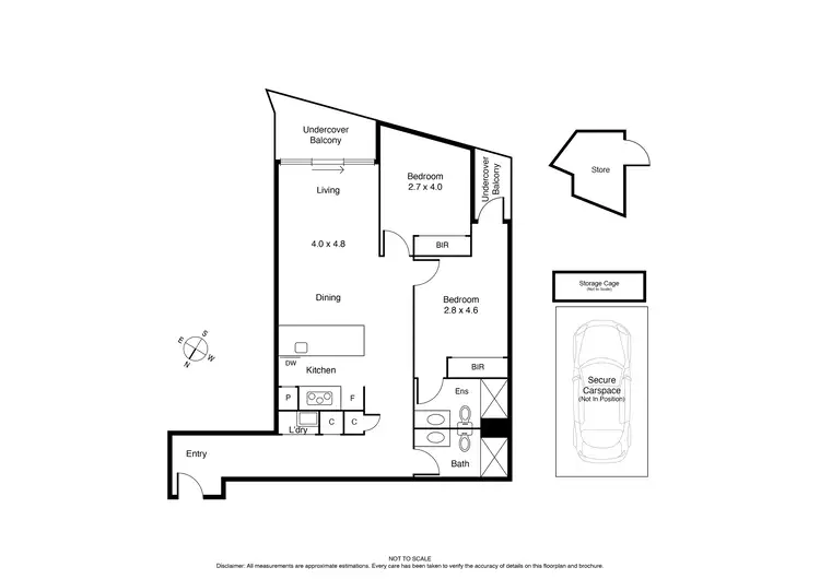Floorplan of Homely apartment listing, 1520/555 St Kilda Road, Melbourne VIC 3000