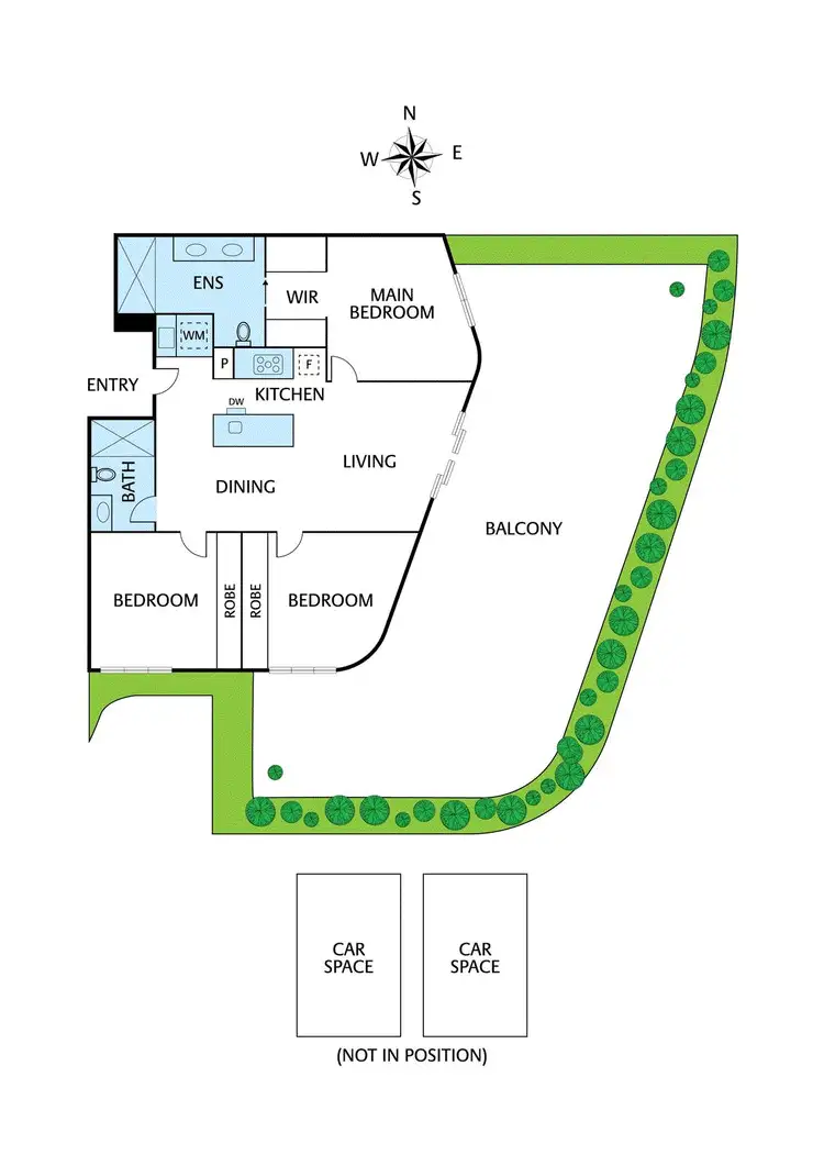Floorplan of Homely apartment listing, 302/1023-1027 Heidelberg Road, Ivanhoe VIC 3079
