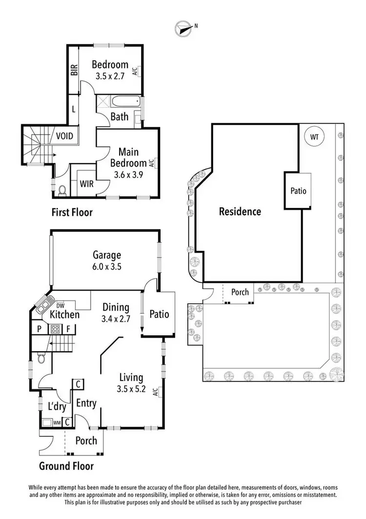 Floorplan of Homely townhouse listing, 1/139 Porter Road, Heidelberg Heights VIC 3081