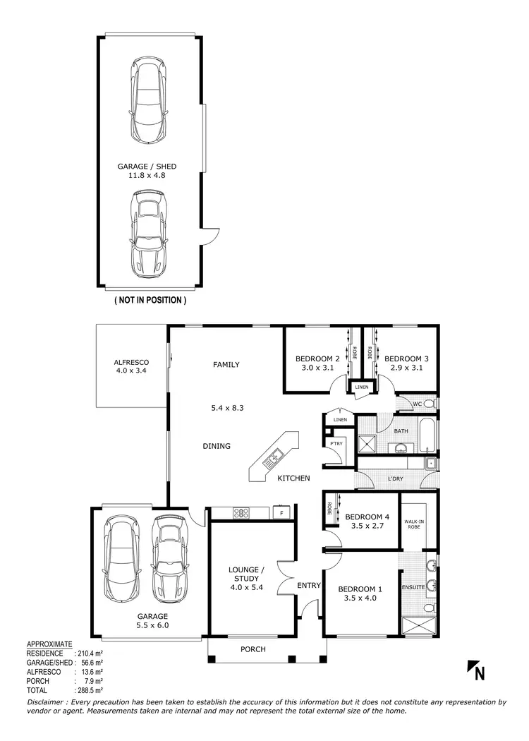 Floorplan of Homely house listing, 11 Violet Lane, Broadford VIC 3658