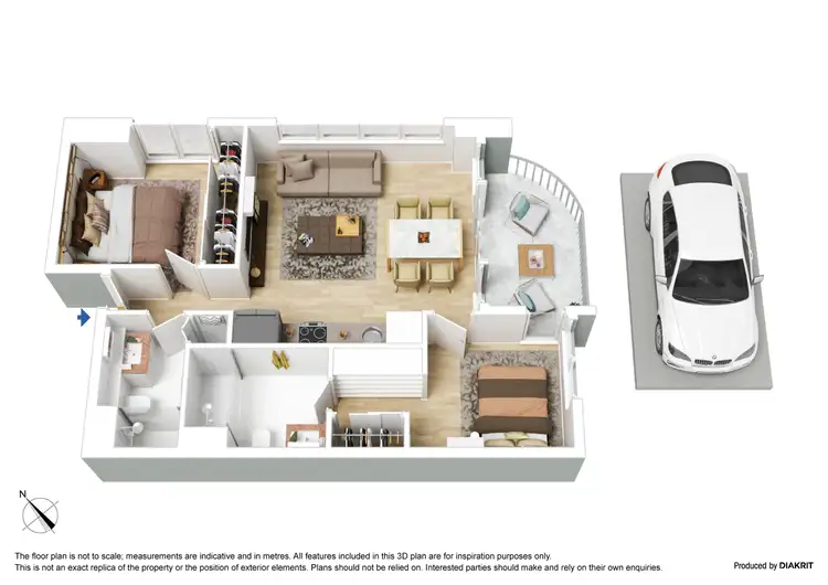 Floorplan of Homely apartment listing, 810/12 Queens Road, Melbourne VIC 3004
