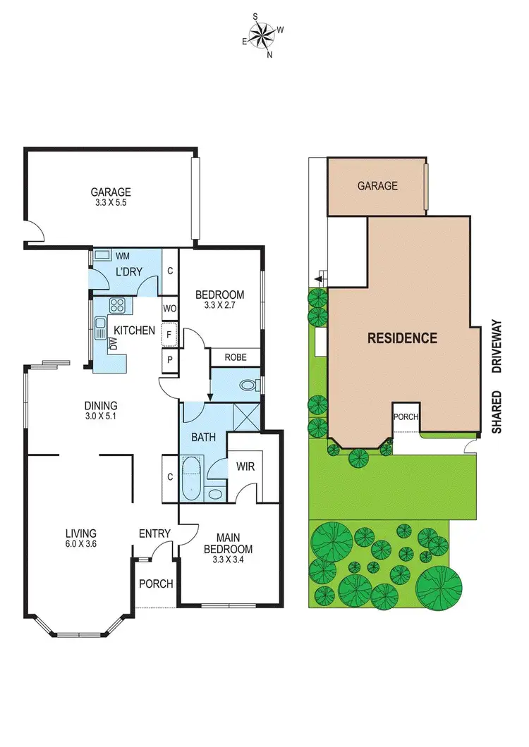 Floorplan of Homely unit listing, 1/8 Vasey Street, Bentleigh East VIC 3165
