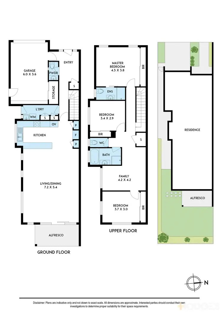 Floorplan of Homely townhouse listing, 7B Renowden Street, Cheltenham VIC 3192