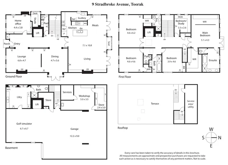 Floorplan of Homely house listing, 9 Stradbroke Avenue, Toorak VIC 3142