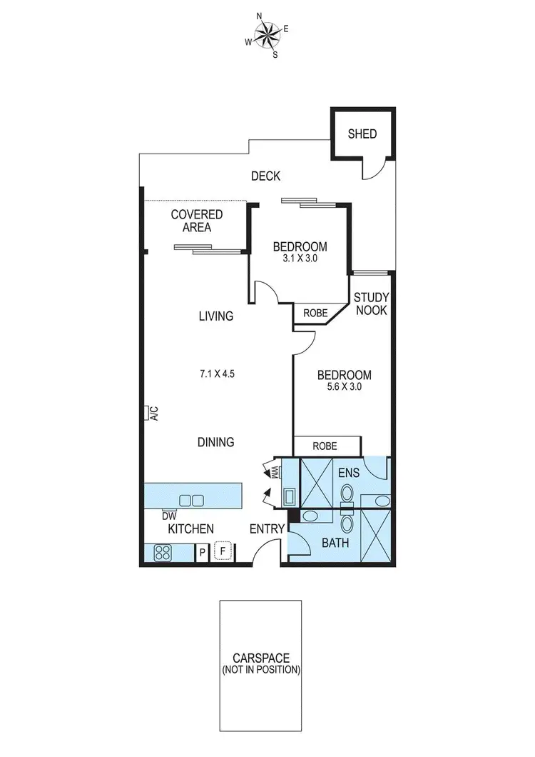 Floorplan of Homely apartment listing, 9/5 Claire Street, Mckinnon VIC 3204