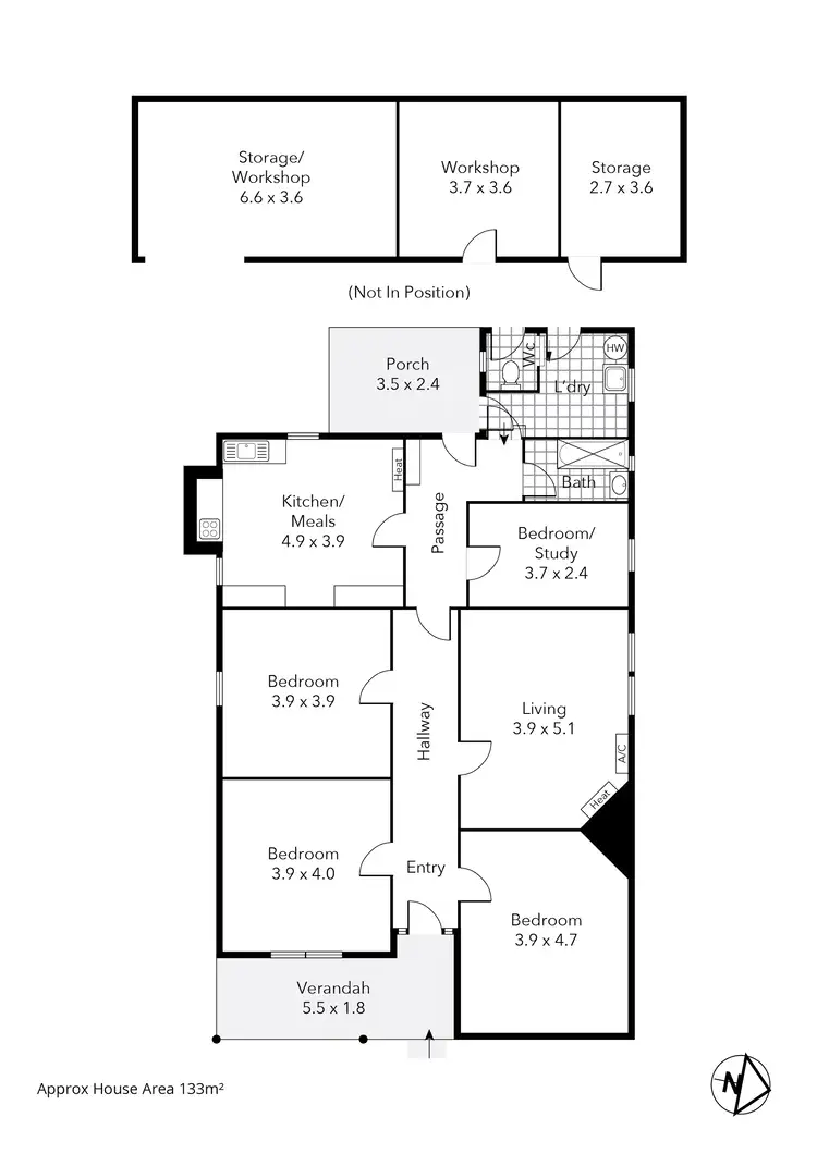 Floorplan of Homely house listing, 805 South Street, Ballarat Central VIC 3350