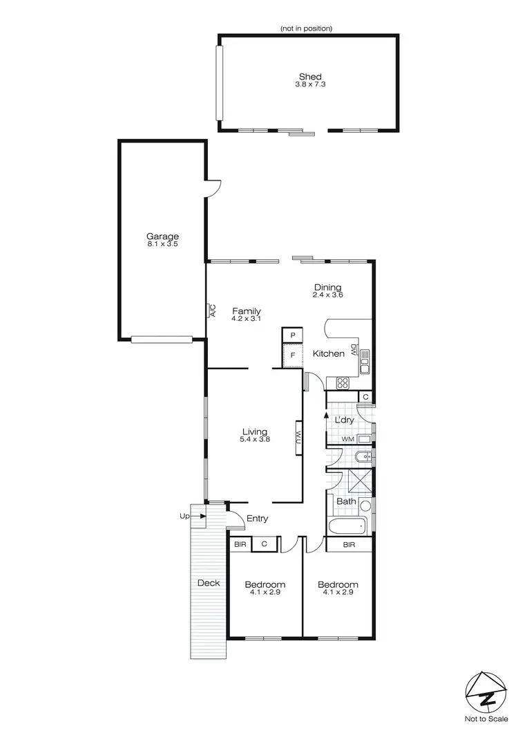 Floorplan of Homely house listing, 8 Salisbury Avenue, Newington VIC 3350