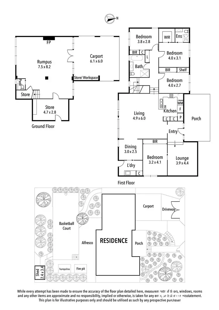 Floorplan of Homely house listing, 8 Lynwood Crescent, Lower Plenty VIC 3093