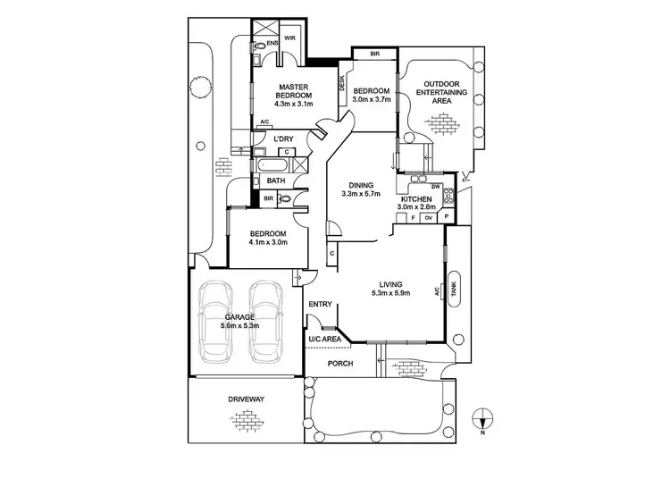 Floorplan of Homely unit listing, 1/1 Salisbury Street, Caulfield North VIC 3161