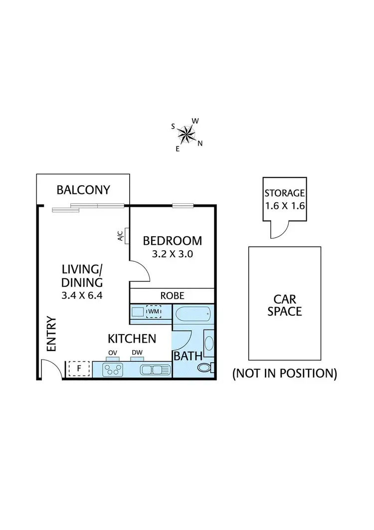 Floorplan of Homely apartment listing, 206/1 Eden Street, Heidelberg Heights VIC 3081