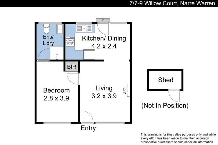 Floorplan of Homely unit listing, 7/7-9 Willow Court, Narre Warren VIC 3805