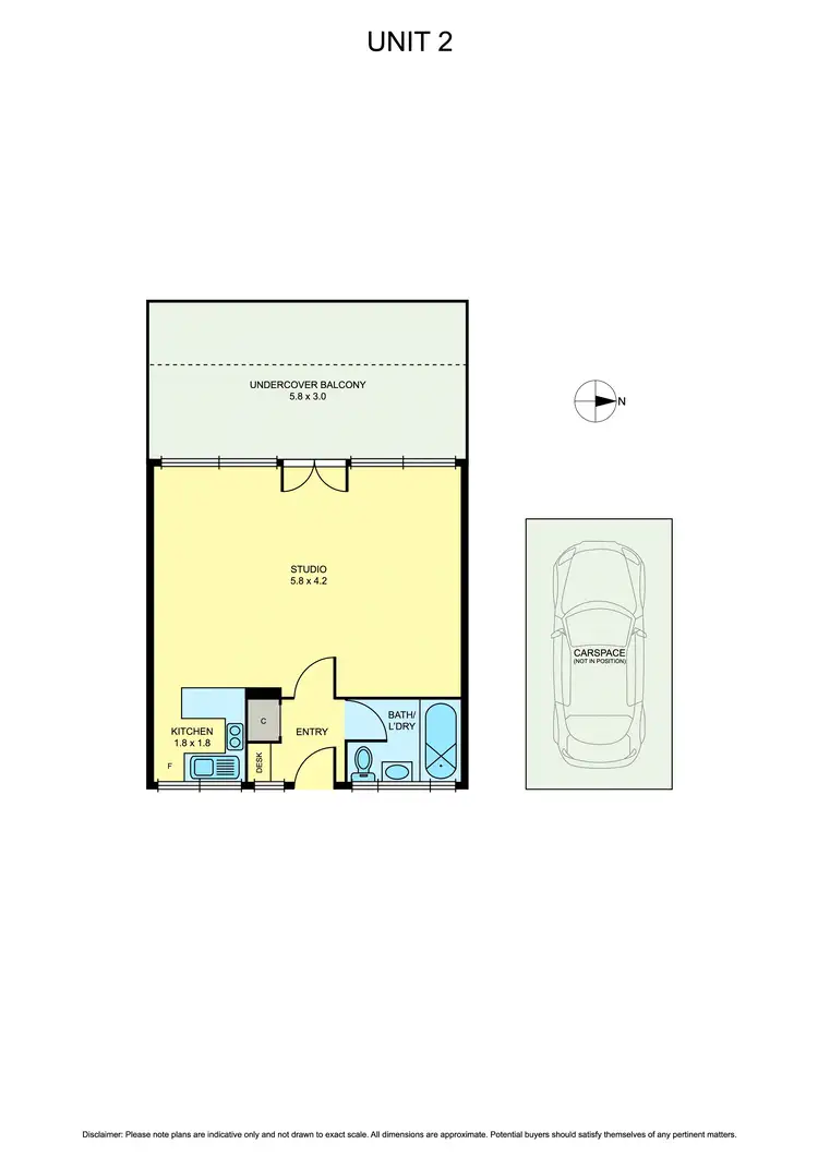 Floorplan of Homely unit listing, 2/2 Barkers Road, Hawthorn VIC 3122