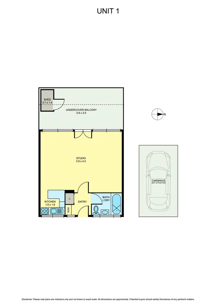 Floorplan of Homely unit listing, 1/2 Barkers Road, Hawthorn VIC 3122